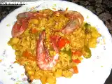 Receta Arroz con sepia y gambas