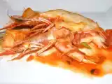 Receta Gambas griegas, receta