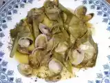 Receta Alcachofas con almejas