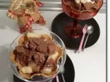 Receta Helado de chocolate, melón con snaxs y vainilla