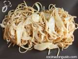 Receta Espaguetis con salsa de pera