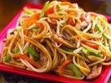 Receta Chow mien c/ pollo carne ó cerdo