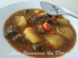 Receta Estofado de patatas con carne de ternera (en olla expres)