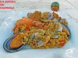 Receta Paella con mariscos (al fuego de leña)