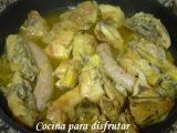 Receta Pollo con butifarra al cava