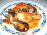 Receta Pollo con mejillones y almejas