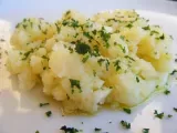 Patatas aliñadas con cebolleta y perejil