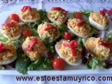 Receta Huevos rellenos de marisco