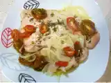 Receta Papillote de pavo con cebolla y tomatito cherry