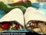 Receta Fajitas mexicanas de carne y/o pollo.