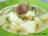 Receta Patatas con alcauciles