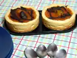 Receta Tarta de galleta y queso con quinotos al whisky