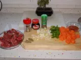 Receta Ternera en salsa de verduras