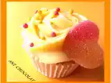 Receta Cupcakes de melocotón
