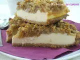 Receta Tarta de queso y manzana con streusel de nueces