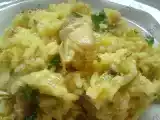 Receta Risoto de coração de alcachofras e alho poró