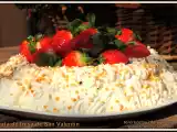 Receta Tarta de fresas de san valentín.