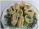 Receta Paccheri rellenos de salmon