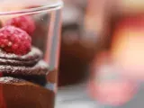 Receta Mousse de chocolate con frambuesas