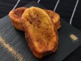 Receta Torrijas al vino blanco de canela