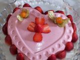 Receta Corazón de semifrío de fresas