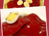 Receta Ensalada de pimientos de piquillo, patata y huevos de codorniz