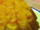 Receta Bizcocho con naranja y mango confitado