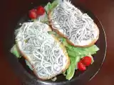 Receta Tosta de gulas con alioli