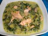 Receta Sopa de salmón con verduras