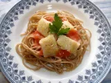 Receta Espagueti de espelta con perca