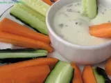 Receta Bastones de pepino y zanahoria con salsa de yogurt