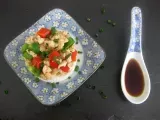 Receta Picada de pollo en salsa de ostras con arroz