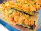 Receta Pimientos verdes rellenos de quinoa con verduritas