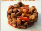 Receta Agridulce de pollo y cerdo al estilo oriental