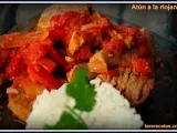 Receta Atún a la riojana (con pimiento rojo, tomate y cebolla)
