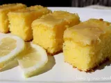 Receta Brownies de limon