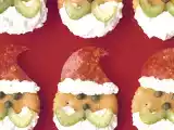 Receta Canapes de papa noel