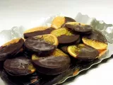Receta Naranjas confitadas bañadas en chocolate