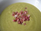 Receta Crema de brócoli con taquitos de jamón