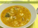 Receta Sopa de gambas y chirlas