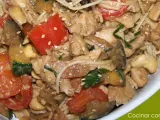 Receta Fideos de sichuan con pollo y verduras