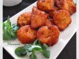 Receta Buñuelos de patata con jamon y queso azul