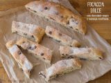 Receta Focaccia dolce: con chocolate negro y naranja confitada