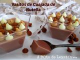 Receta Vasitos de cuajada de nutella (con y sin thermomix)