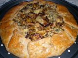 Receta Galette de setas shiitake, puerro y gorgonzola