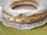 Receta Roscón o tortel de hojaldre relleno de nata