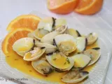 Receta Almejas con naranja y perejil
