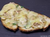 Receta Tosta de queso stilton y pera (lockets savoury)