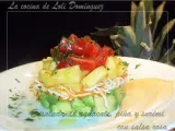 Receta Ensalada de aguacate, piña y surimi con salsa rosa