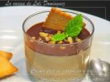 Receta Crema fría de caramelo y galletas con salsa de chocolate y nueces